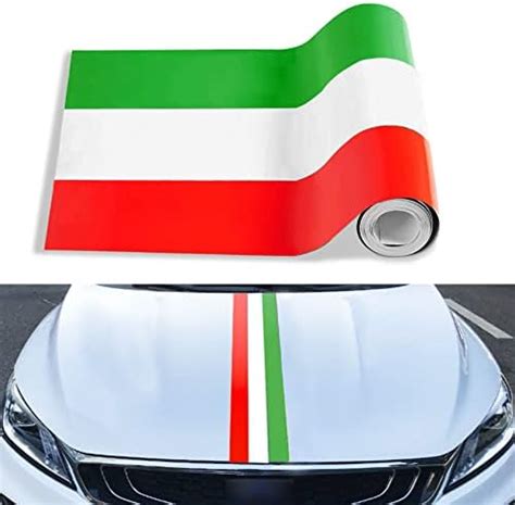 78x5 9 Italy Flag Color Stripe Decal Sticker Decoration