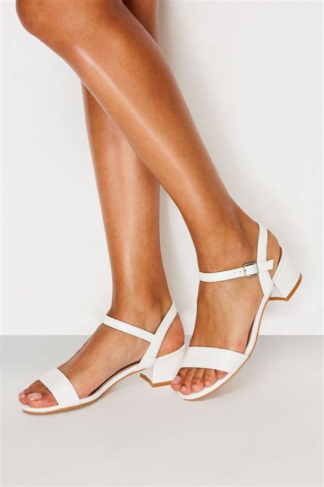 White Low Block Heel Sandals Low Block Heel Sandal Block Heels