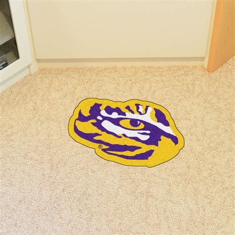 Louisiana State University Mascot Mat - "Tiger Eye" Logo - Floor Rug ...