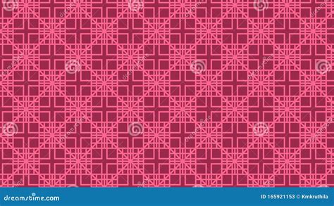 Pink Geometric Square Pattern Background Illustrator Stock Vector