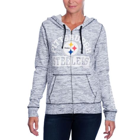 Pittsburgh Steelers Women S New Era Space Dye Fleece Hoodie