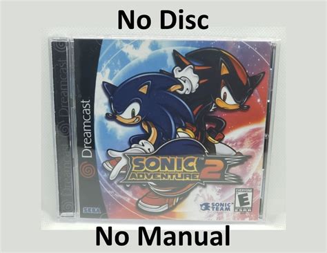 Sonic Adventure Reproduction Case No Disc No Manual Sega Dreamcast Etsy