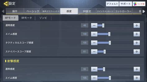 【codモバイル】スマホの人、参考までに感度の設定教えてくれないか！？