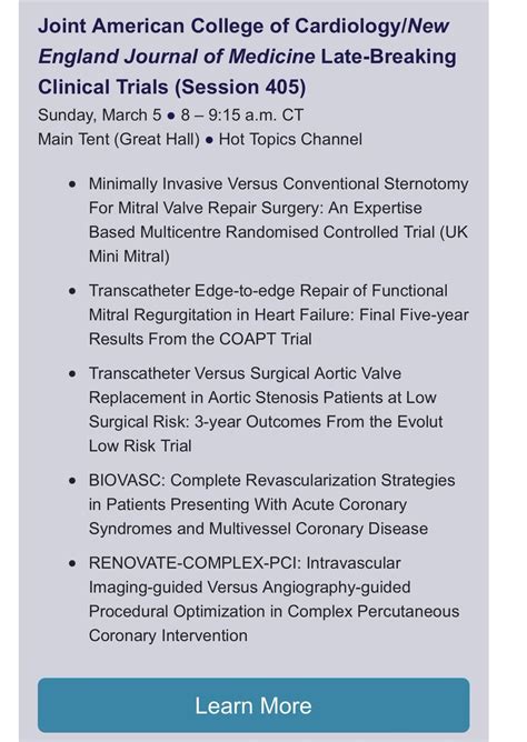 Sabouretcardiologist On Twitter Lbct Acc Sunday