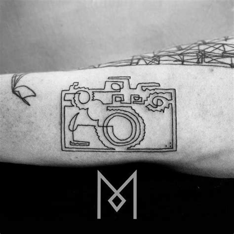 Camera Line Drawing Tattoo