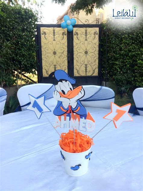 Donald Duck centerpiece for Donald Duck Birthday Party Decorations by ...