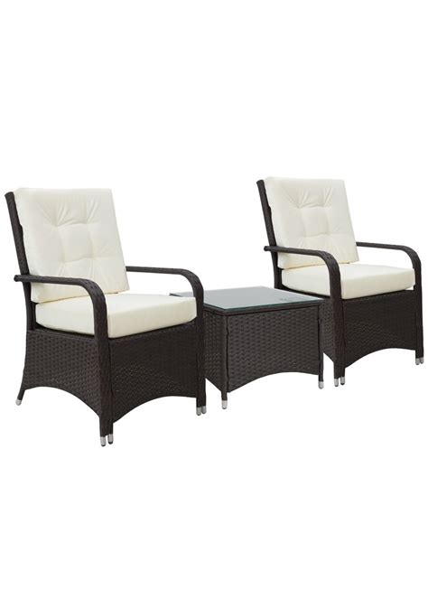 Outsunny Piece Rattan Garden Bistro Set Matalan