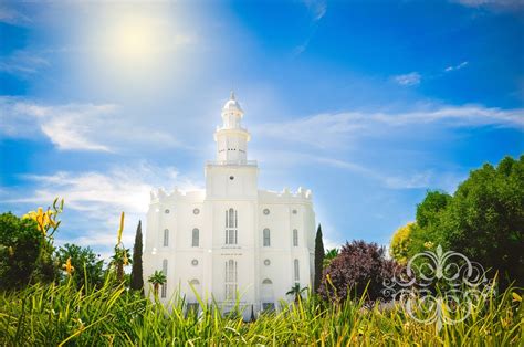 St George Utah Mormon Lds Temple Etsy