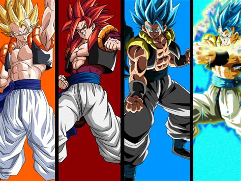 Gogeta All Forms Wallpaper By Cleezeplaysonyt On Deviantart