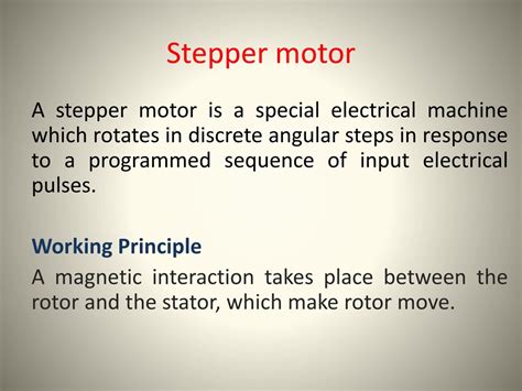 Ppt Stepper Motor Powerpoint Presentation Free Download Id9077978