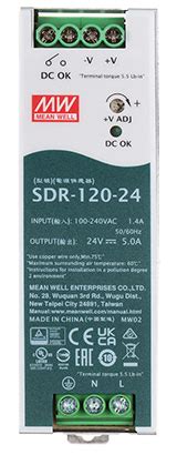 Switching Adapter Sdr Mean Well Din Rail Delta