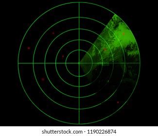 Radar Screen Air Traffic Control Radar Stock Illustration 1190226874