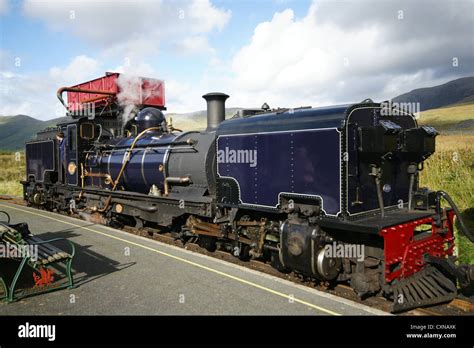 The Welsh Highland Railway At Rhyd Ddu In Snowdonia Stock Photo Alamy