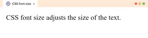 CSS Font Size With Examples