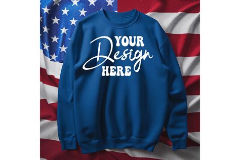 Gildan Th Of July Blue Mockup Graphic By Bestmockupstore