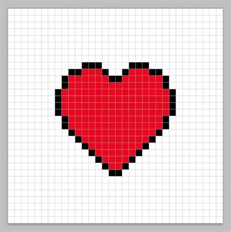 How to Make a Pixel Art Heart - Mega Voxels