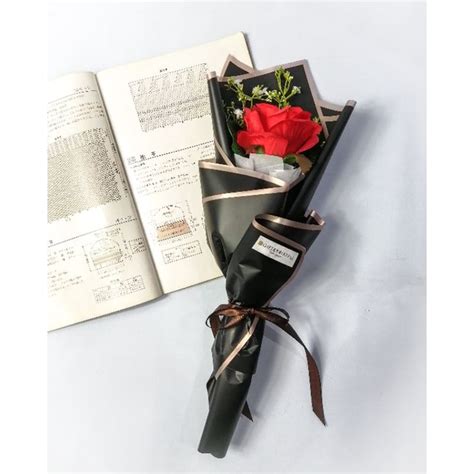 Jual Rb Single Rose Bouquet Artificial Rose Bouquet Buket Bunga