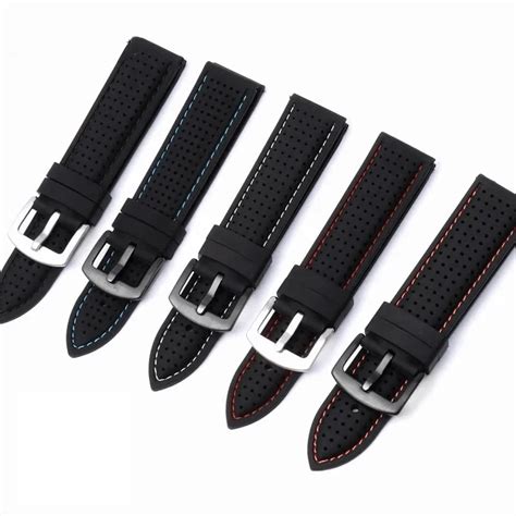 Watch Strap For Mido Casio Tissot Seiko Citizen Soft Silicon Yiassu