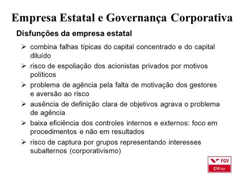 O Que É Empresa Estatal - Empresa Estatal e Governança Corporativa - ppt carregar
