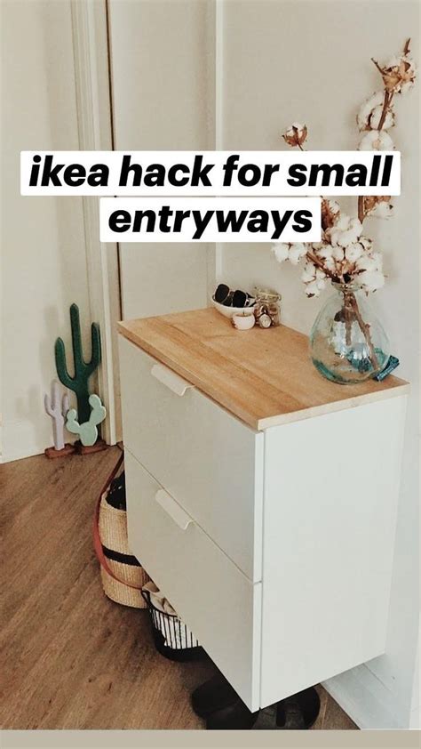 Diy Ikea Hack For Small Entryways Ikea Decor Ikea Diy Ikea Hack