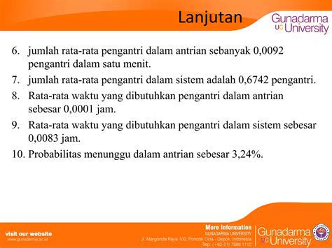 Analisis Antrian Pembelian Tiket Kereta Pada Stasiun Bekasi Dengan