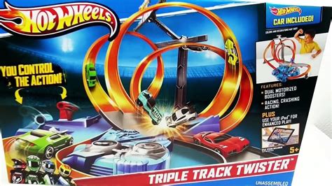 Hot Wheels deutsch Triple Track Twister UNBOXING Rennbahn für