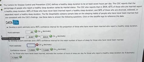 Solved The Centers For Disease Control And Prevention Cdc Chegg