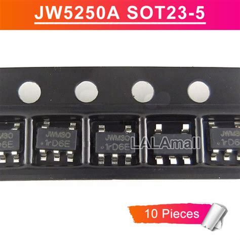 10pcs JW5250A SOT 23 Marking JWM30 JWM3O SOT23 5 SMD Buck Switching