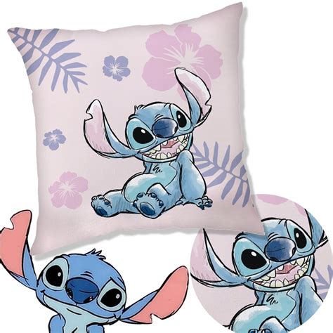 DISNEY Stitch Poduszka Kwadratowa Poduszka Ozdobna 35x35cm Disney