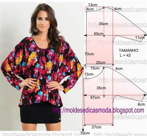 Blusa FÁcil De Fazer 40 Moldes Dicas Moda Dress Sewing Patterns