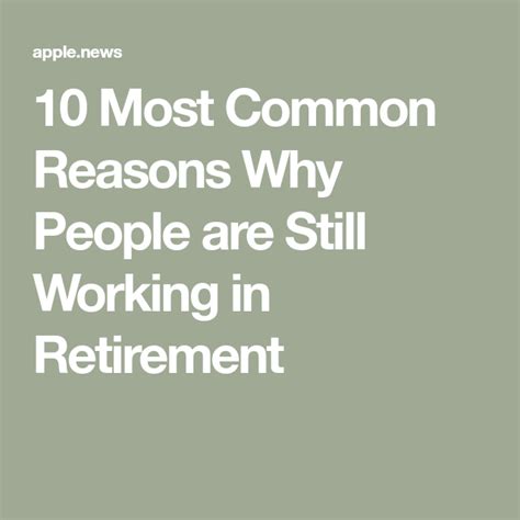 Most Common Reasons Why People Are Still Working In Retirement