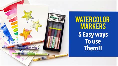 5 Easy Ways To Use Watercolor Markers Youtube