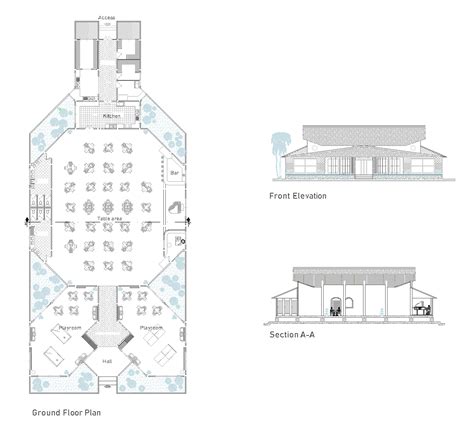 Ristorante Con Sala Giochi DWG Progetto CAD Scarica Gratis