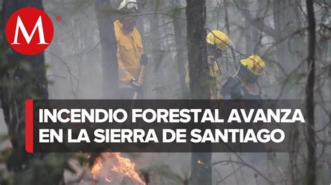 Sigue El Combate Del Incendio En Sierra De Santiago Nl Youtube