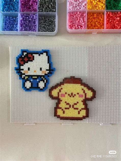 Toptoy Zzoton Molinta Shopping Series Pixel Perler Beads Art Etsy