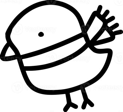 Bird Outline Hand Drawn 20695690 Png