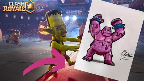 Clash Royale Season 4 Shocktober Comment Dessiner Le Golem Elixir