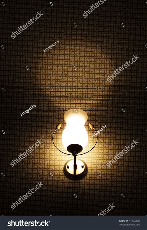 Lamp Light Pattern Wall Texture Created In Photoshop Stock Photo