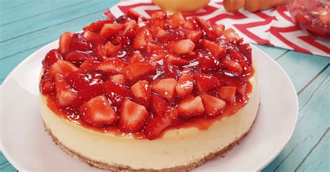 Cheesecake De Fresa Receta Completa Y Video