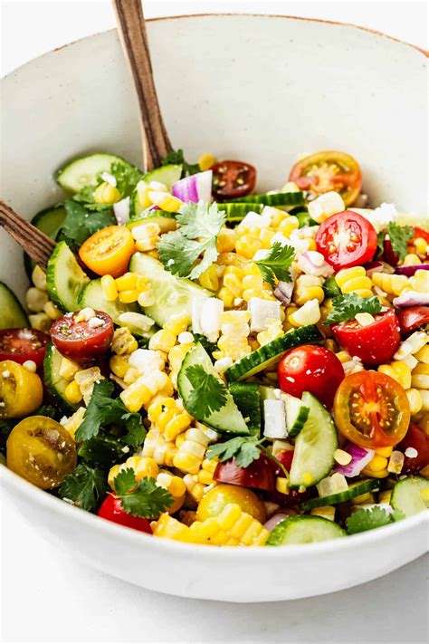 Summer Corn Salad With Chili Lime Vinaigrette - Choosing Chia