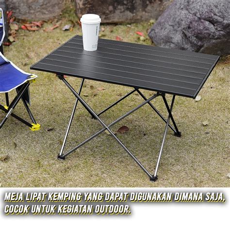 Jual Meja Kamping Lipat Meja Outdoor Alumunium Portable Meja Makan