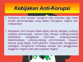 Nilai Nilai Dan Prinsip Anti Korupsi Ppt