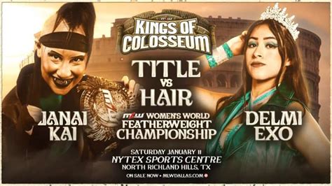 MLW Kings Of Colosseum 2025 Delmi Exo Y Janai Kai En Un Combate Hair