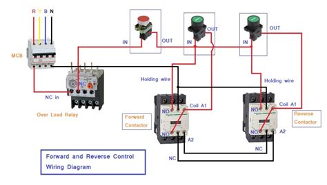 Reversing Contactor Wiring Diagram Single Phase - Wiring Diagram