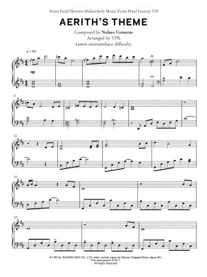 "Aerith's Theme (Memories)" Sheet Music - 15 Arrangements Available