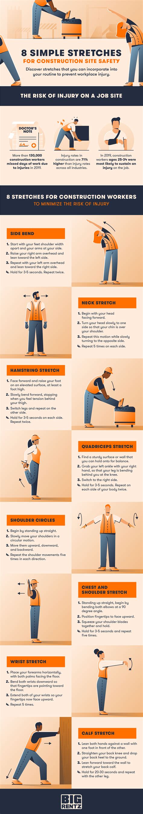 Stretches Help Construction Workers Prevent Injuries Arrowhead