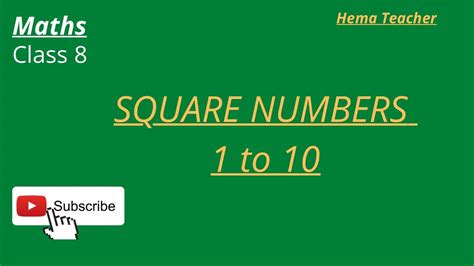 square number definition  shelley siegel blog