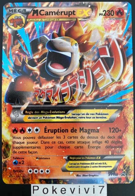 Carte Pokemon M Camerupt Xy Ultra Rare Mega Ex Promo Xy Fr Neuf Eur