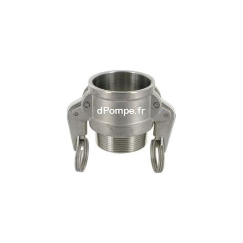 Raccord à Came Camlock Type B Coupleur Sécurisé Inox 316 DN 40 x 1 1 2