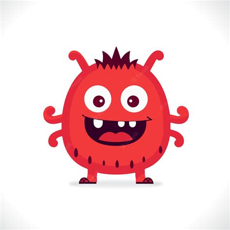 Premium Vector Cute Monster Cartoon Vector Illustration